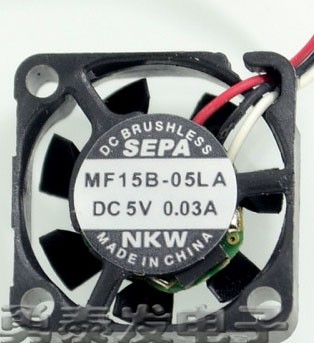 SEPA MF15B-05LA 5V 0.03A 3wires Mini Cooling Fan 